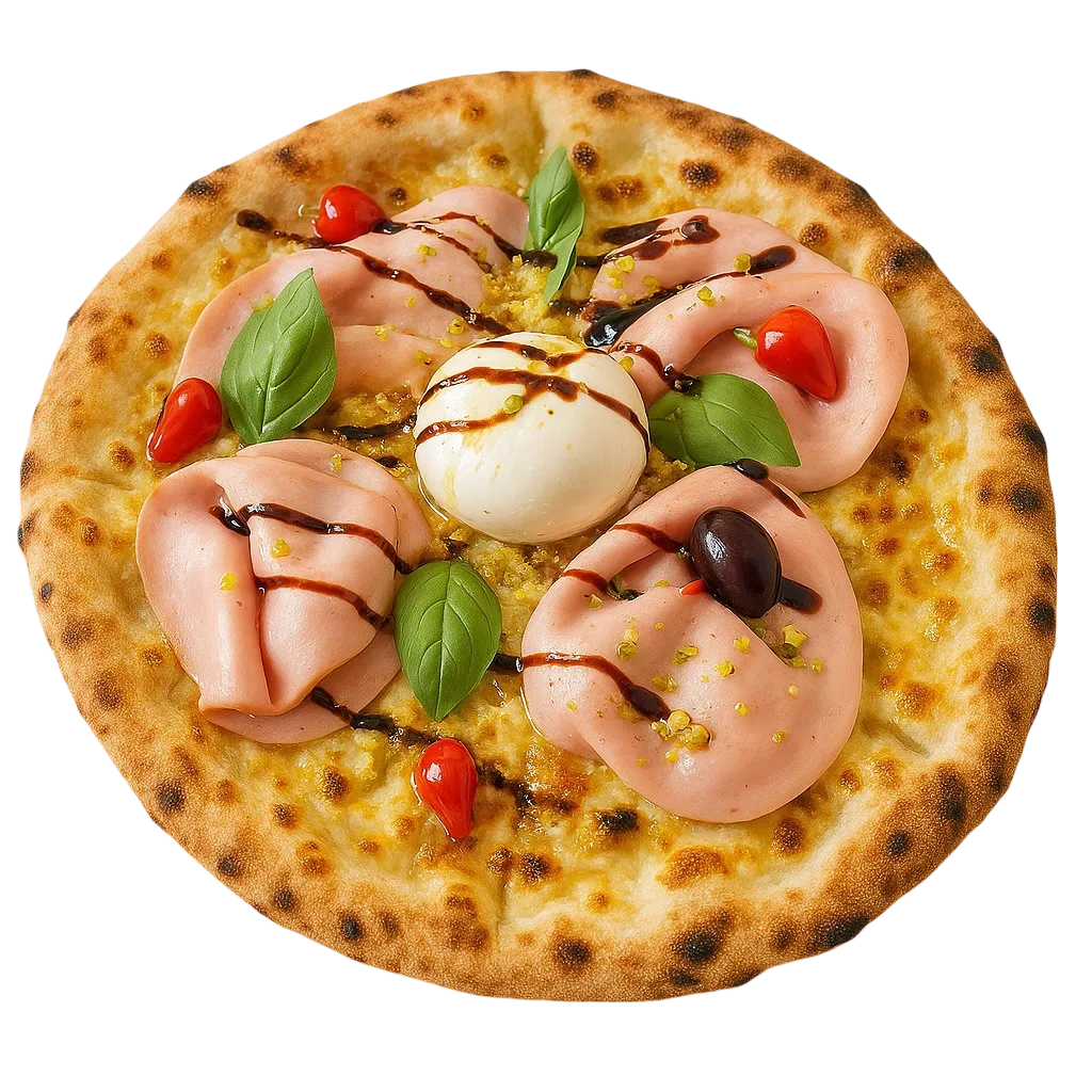 Pizza mortadela e pistacio pizzeria gurman sisak